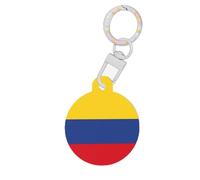 Flag of Colombia Dog Tags for Pets, Round Acrylic Pet ID Tag Durable and Fashionable, Perfect for Small to Large Dogs