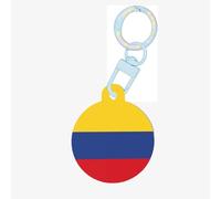 Flag of Colombia Dog Tags Round Pet Tag,Acrylic Pet ID Tags Durable and Stylish,Perfect for Small to Large Pets