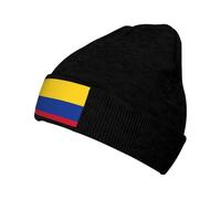 Flag of Colombia Knit Hats for Unisex Beanie Vintage Beanies Men Women Hat Accessories Beanies for Adult, Black, One Size