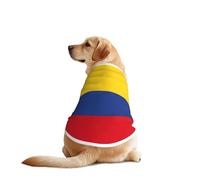 Flag of Colombia Pet T-Shirts for Dogs-Dog Clothes for Large and Medium Dogs, Comfortable Dog Shirts, Perfect for Daily Wear