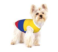 Flag of Colombia Print Dog Shirt,Dog Shirt Vest for Small Breeds Like Chihuahuas,Yorkies, and Puppies