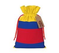 Flag Of Colombia Print Stylish Drawstring Pouches,Reusable Drawstring Gift Bags,Perfect For Holiday And Party