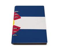 Flag of Colorado Leather A5 Binder Notebook Refillable Travel Journal with 90 Sheets Personal Planner for Women Men