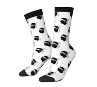 Flag Of Corsica Women Men Walking Socks Non Slip Sports Socks Cushioned Dress Sock For Hiking Work Outdoor