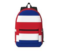 Flag of Costa Rica 17 Inch Backpack-Lightweight Travel Daypack with Pockets
