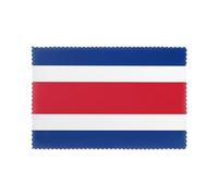 Flag of Costa Rica Placemats Set of 6-Washable Heat Resistant Dining Table Mats, Non Slip Kitchen Table Decor for Daily Use