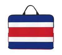 Flag of Costa Rica Print 14in Laptop Case Sleeve Bag â€“ Padded for Protection, Portable Handle & Smooth Zipper