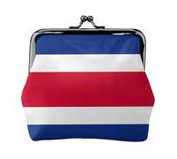 Flag of Costa Rica Print Change Purse Women's Coin Purse Small Pouches with Kiss Lock,for Coins Cards Small Items