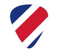Flag of Costa Rica print Guitar Picks 12 Pack Assorted Thickness for Guitar,ukulele,0.46/0.71/0.96mm