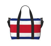 Flag of Costa Rica print Travel Duffel Bag Tote Carry on Luggage Bag, Sports Gym Bag Weekender Overnight Bags, Black, One Size