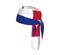 Flag of Costa Rica Printed Mesh Cycling Bandana, Adjustable Sweat Wicking Skull Cap, for Motorcycle Sport Gear