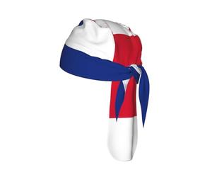 Flag of Costa Rica Printed Mesh Cycling Bandana, Adjustable Sweat Wicking Skull Cap, for Motorcycle Sport Gear