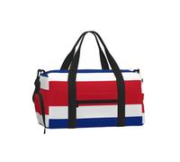 Flag of Costa Rica Sports Duffel Bag-Weekender with Shoe Compartment