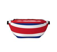 Flag of Costa Rica Versatile Running Waist Pack Lightweight Breathable and Adjustable for Travel Cycling and Everyday Use