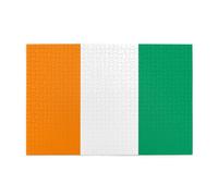 Flag of cote D'Ivoire Adult Wooden Jigsaw Puzzle 1000 Pieces for The Perfect Visual Feast! 1000pcs