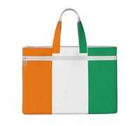 Flag Of Cote D'Ivoire Canvas Document Bag Organizer Handbag For Travel And Leisure Weekends, Black, One Size