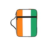 Flag of Cote D'Ivoire Print Bible Cover Lightweight Tablet Sleeve Durable Makeup Bag Pencil Case for Church School Travel
