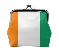 Flag of Cote d'Ivoire print Cute Buckle Coin Purses Vintage Pouch Kiss lock Change Purse Wallets for Women Fashion, Black, One Size, Vintage