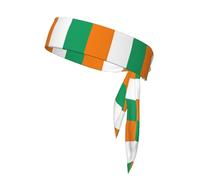 Flag Of Cote D'Ivoire Print Ninja Headbands,Adjustable Head Tie For Men, Sports Sweatband For Yoga Running Basketball