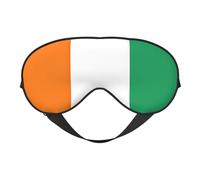 Flag of Cote D'Ivoire Print Soft Eye Mask with Adjustable Strap Sleep Shade Cover for Airplane Travel Nap