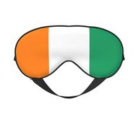 Flag of Cote D'Ivoire Prints Double-Sided Eye Mask Adjustable Design Light-Blocking and Breathable Suitable for Rest and Travel.