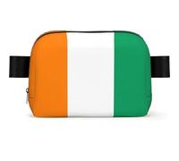 Flag of Cote D'Ivoire Square Shaped Waist Bag with Light Versatile Durable Crossbody Bag for Adjustable Strap