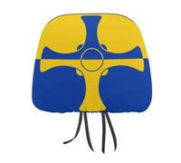 Flag of County Durham Car Headrest Covers Auto Seat Head Rest Case Cute Interior Universal Accessories