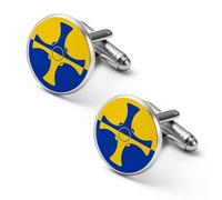 Flag of County Durham Cufflinks for Men Women Cuff Links Tuxedo Shirt Personalised Printed Jewelry Accessories
