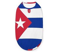 Flag of Cuba Pets Shirt Vest Cute Dog Tank Top Soft Sleeveless T-Shirt for Puppy Kitty Cats M