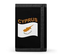 Flag of Cyprus Casual Mens Credit Card Holder Wallets for Women Slim Durable Purse with ID Window