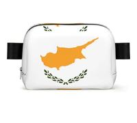 Flag of Cyprus Square Shaped Waist Bag with Light Versatile Durable Crossbody Bag for Adjustable Strap