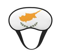 Flag of Cyprus Universal Lightweight Eye Mask: Great for Travel, Office Naps and Shift Work. Provides a Comfortable Sleeping Environment
