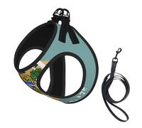 Flag Of Delaware Print Dog Harness,Pet Leash Vest,Adjustable And Reflective Vest,For Small To Medium Dogs