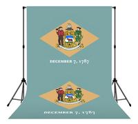 Flag Of Delaware Print Photo Studio Background 5x7ft Soft Photo Backdrop Curtain For Studio Content Creator Equipment