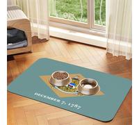 Flag Of Delaware Printing Pet Absorbent Tablecloth, Special Pad For Pet Bowls, Rollable For Storage, Ideal For Pet Bowls