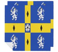 Flag of Durham County Council 47cm Cloth Napkin Set Washable Reusable Napkins for Cocktail Wedding Table Decor