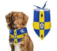 Flag of Durham County Council Dog Bandanas Puppy Triangle Kerchief Cat Scarfs Washable Bibs Pet Gifts