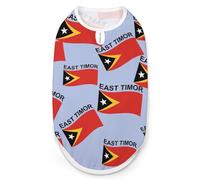 Flag of East Timor Dog And Cat Clothes Pet Summer Sleeveless T Shirt Basic Vest 2XL