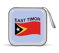 Flag of East Timor Portable CD Case Holder 48 Capacity Travel DVD Storage Boxs Wallet Bag