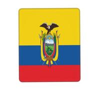 Flag of Ecuador Gaming Mouse Pad, Full-Print Design with 3mm Rubber Base, Ergonomic and Durable for Office, Gaming, and Study