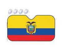 Flag of Ecuador Medium Car Windshield Sunshade - Quick Cooling in The car in Summer, Portable Storage Sunshade