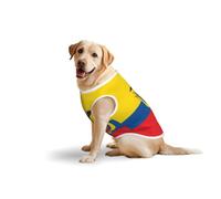 Flag of Ecuador Print Breathable Dog Clothes Dog Shirts