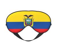 Flag of Ecuador Print Soft Eye Mask -Elastic Nighttime Shade, Light-Proof Blindfolds for Plane, Yoga, Travel, Full Eye Covers