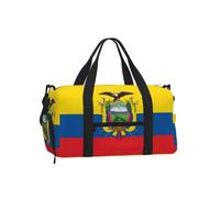 Flag of Ecuador Sports Duffel Bag-Weekender with Shoe Compartment