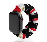 Flag of Egypt Heart Elastic Smartwatch Replacement Bands Compatible with IWatch Wristbands Strap 38mm/40mm