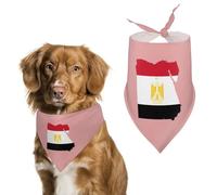 Flag of Egypt Map Dog Bandana Pet Scarf for Small Medium Large Dogs Triangle Bibs Photo Prop Gift