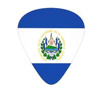 Flag Of El Salvador Guitar Picks Plectrums For Guitar Bass 12 Pack
