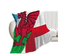 Flag of England And Wales Cute Throw Blanket Super Soft Blankets for Fall And Winter Couch Sofa Bedroom 14.99