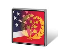 Flag of Eritrea And U.S. Flag Funny Lapel Tie Pin Buttons Brooch Badge Pin Clothes Hat Accessories for Men Women