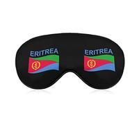 Flag of Eritrea Funny Sleep Eye Mask Soft Blindfold Eye Cover with Adjustable Strap Night Eyeshade for Men Women